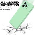 OnePlus N6 Flydende silikone cover med håndrem - Grøn