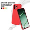 OnePlus N6 Flydende silikone cover med håndrem - Rød