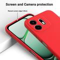 OnePlus N6 Flydende silikone cover med håndrem - Rød