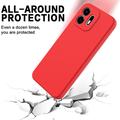 OnePlus N6 Flydende silikone cover med håndrem - Rød