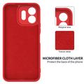 OnePlus N6 Flydende silikone cover med håndrem - Rød
