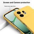 OnePlus N6 Flydende silikone cover med håndrem - Gul