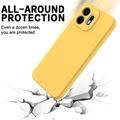 OnePlus N6 Flydende silikone cover med håndrem - Gul