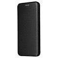 OnePlus Nord 2 5G Flip Cover - Karbonfiber - Sort