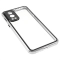 OnePlus Nord 2 5G Magnetisk Cover med Hærdet Glas - Sølv