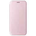 OnePlus Nord 2T Flip Cover - Karbonfiber - Rødguld