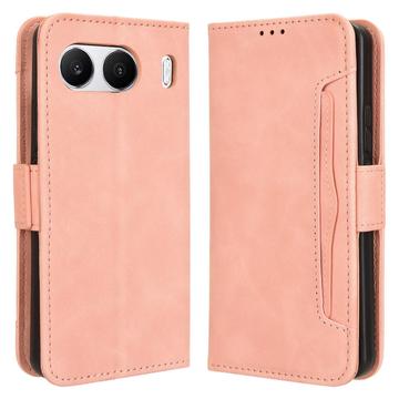 OnePlus Nord 4 Pung Cover med Kortholder - Pink