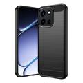 OnePlus Nord 6/Turbo 6/6V Børstet TPU Cover - Karbonfiber