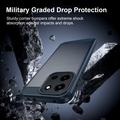 OnePlus Nord 6/Turbo 6/6V Børstet TPU Cover - Karbonfiber - blå