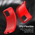 OnePlus Nord 6/Turbo 6/6V Børstet TPU Cover - Karbonfiber - rød