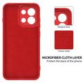 OnePlus Nord 6/Turbo 6 Flydende silikone cover med håndrem - Rød