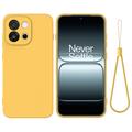 OnePlus Nord 6/Turbo 6 Flydende silikone cover med håndrem - Gul