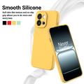 OnePlus Nord 6/Turbo 6 Flydende silikone cover med håndrem - Gul