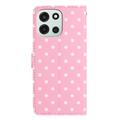 OnePlus Nord 6 Pung Etui med Prikket Mønster - Pink