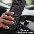 OnePlus Nord 6 Roterende Ring Hybrid Cover med Kameraskjold - Sort