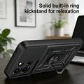 OnePlus Nord 6 Roterende Ring Hybrid Cover med Kameraskjold - Sort