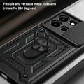 OnePlus Nord 6 Roterende Ring Hybrid Cover med Kameraskjold - Sort