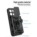 OnePlus Nord 6 Roterende Ring Hybrid Cover med Kameraskjold - Sort