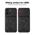 OnePlus Nord 6 Roterende Ring Hybrid Cover med Kameraskjold - Sort