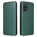 OnePlus Nord CE 2 Lite 5G Flip Cover - Karbonfiber - Grøn