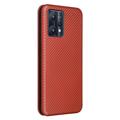 OnePlus Nord CE 2 Lite 5G Flip Cover - Karbonfiber - Orange