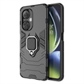 OnePlus Nord CE 3 Lite Hybrid Cover med Ring Holder - Sort