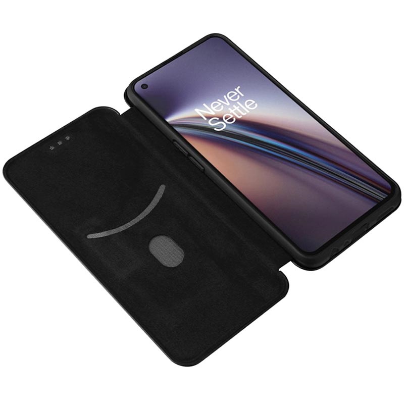 OnePlus Nord CE 5G Flip Cover Karbonfiber