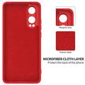 OnePlus Nord CE4 Lite/Oppo K12x Liquid Silikone Cover med Strop - Rød