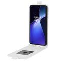 OnePlus Nord CE4 Lite/Oppo K12x Vertikal Flip Taske med Kortholder - Hvid