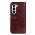 OnePlus Nord CE6 Lite Pung Etui med Stativ - Brun