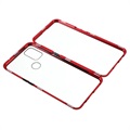 OnePlus Nord N10 5G Magnetisk Cover med Panserglas skærmbeskyttelse - Rød