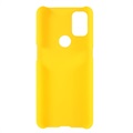 OnePlus Nord N10 5G Gummibelagt Plastik Cover - Gul