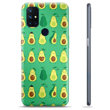 OnePlus Nord N10 5G TPU Cover - Avocadomønster