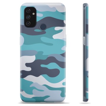 OnePlus Nord N100 TPU Cover - Blå Camouflage