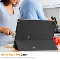 OnePlus Pad 2 Pro/Pad 3/Oppo Pad 4 Pro Tri-Fold Series Smart Folio-etui - Sort