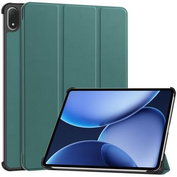 OnePlus Pad 2 Pro/Pad 3/Oppo Pad 4 Pro Tri-Fold Series Smart Folio-etui - Sortgrøn
