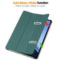 OnePlus Pad 2 Pro/Pad 3/Oppo Pad 4 Pro Tri-Fold Series Smart Folio-etui - Sortgrøn