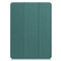 OnePlus Pad 2 Pro/Pad 3/Oppo Pad 4 Pro Tri-Fold Series Smart Folio-etui - Sortgrøn