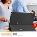 OnePlus Pad 4/Oppo Pad 5 Pro Tri-Fold Series Smart Folio-etui - Sort