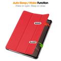 OnePlus Pad 4/Oppo Pad 5 Pro Tri-Fold Series Smart Folio-etui - rød