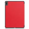 OnePlus Pad 4/Oppo Pad 5 Pro Tri-Fold Series Smart Folio-etui - rød