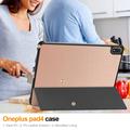 OnePlus Pad 4/Oppo Pad 5 Pro Tri-Fold Series Smart Folio-etui - Rosaguld