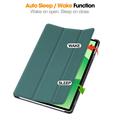 OnePlus Pad Lite Tri-Fold Series Smart Folio-etui - Sortgrøn