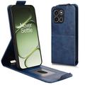 OnePlus Turbo 6 lodret flip-etui med stativ - mørkeblå