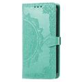 OnePlus Turbo 6X Pro Mandala Etui med Pung med håndledsrem - mintgrøn