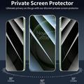OnePlus Turbo 6X Pro Privacy Full Cover Skærmbeskytter Hærdet Glas - Sort Kant