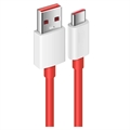 OnePlus Warp Charge Type-C Kabel 5461100012 - 1.5m - Rød / Hvid