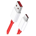 OnePlus Warp Charge Type-C Kabel 5461100012 - 1.5m - Rød / Hvid