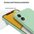 Oppo A18/A38 Flydende silikone cover med håndrem - grøn