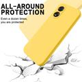 Oppo A18/A38 Flydende silikone cover med håndrem - gul